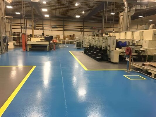 ứng dụng sơn nền Epoxy cho nhà xưởng