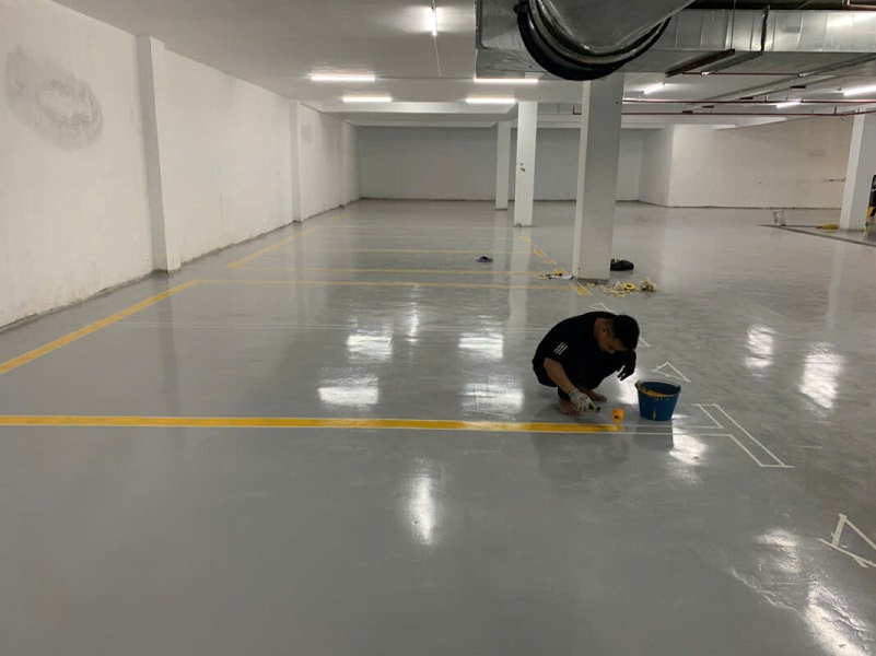 Quy trình thi công sơn Epoxy chịu axit