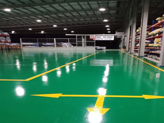 Sơn Epoxy nền nhà Thái Bình đầu tư nhỏ hiệu quả lớn cho nhà máy, xưởng sản xuất