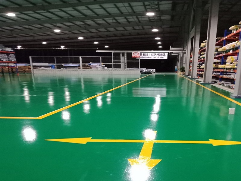 Sơn Epoxy nền nhà Thái Bình đầu tư nhỏ hiệu quả lớn cho nhà máy, xưởng sản xuất