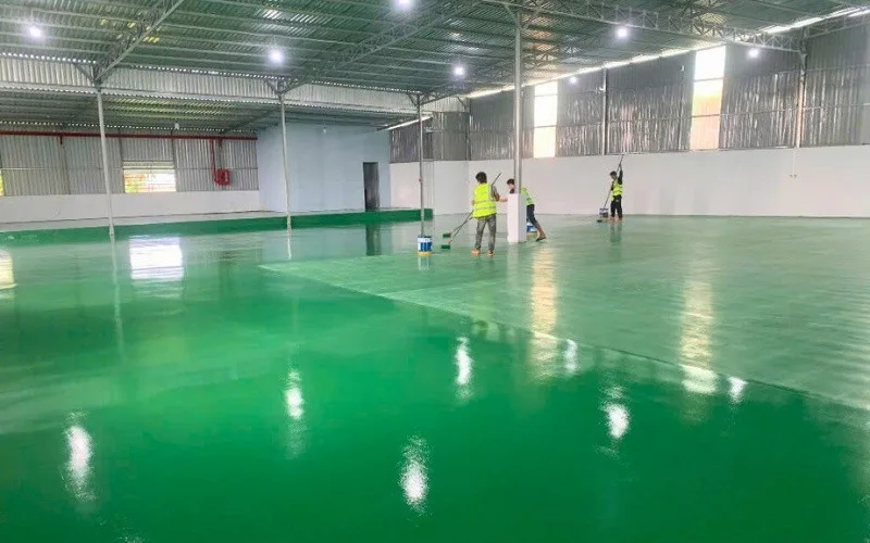 Lợi ích khi thi công sơn Epoxy nền nhà Thái Bình  