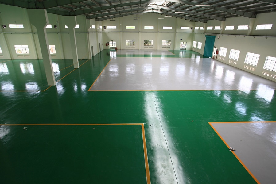 Quy trình thi công sơn Epoxy công nghiệp Thái Bình chuẩn kỹ thuật năm 2025